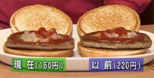 Reduced portion burger